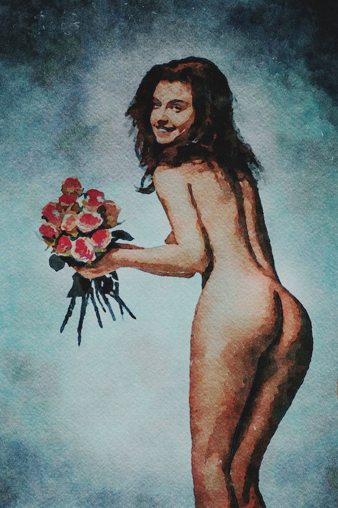 Erotic Digital Watercolor 61 #100030988