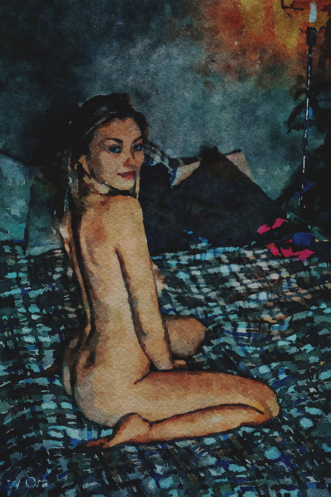 Erotic Digital Watercolor 61 #100031129