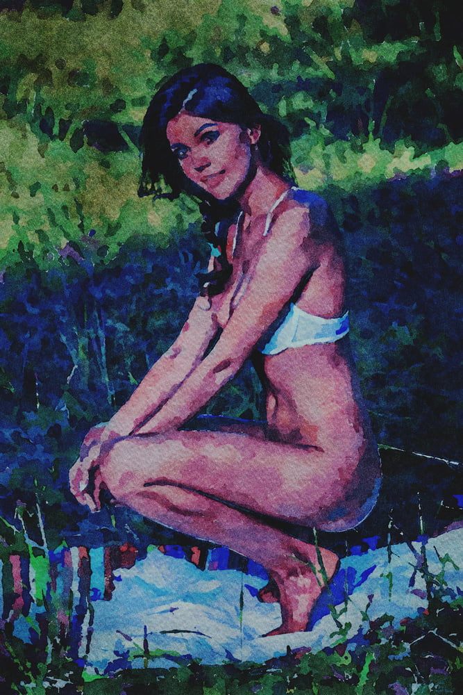 Erotic Digital Watercolor 61 #100031146
