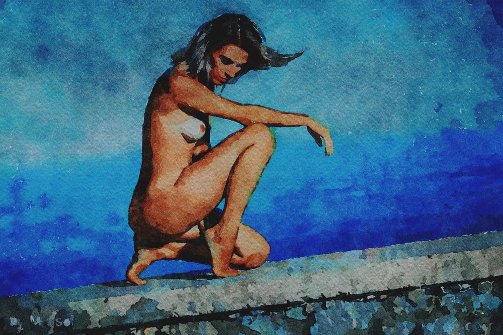 Erotic Digital Watercolor 61 #100031163