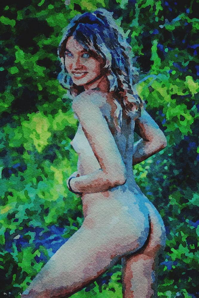Erotic Digital Watercolor 61 #100031259