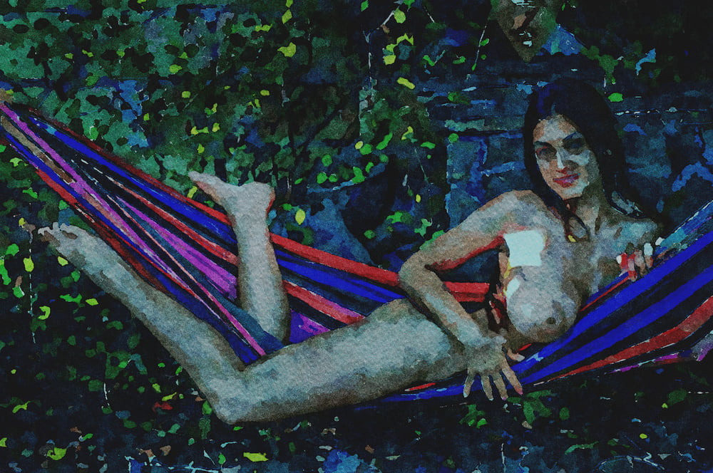 Erotic Digital Watercolor 61 #100031364