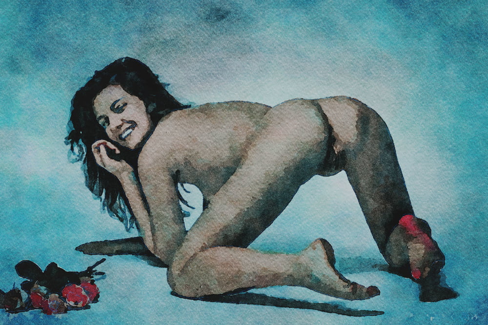 Erotic Digital Watercolor 61 #100031427