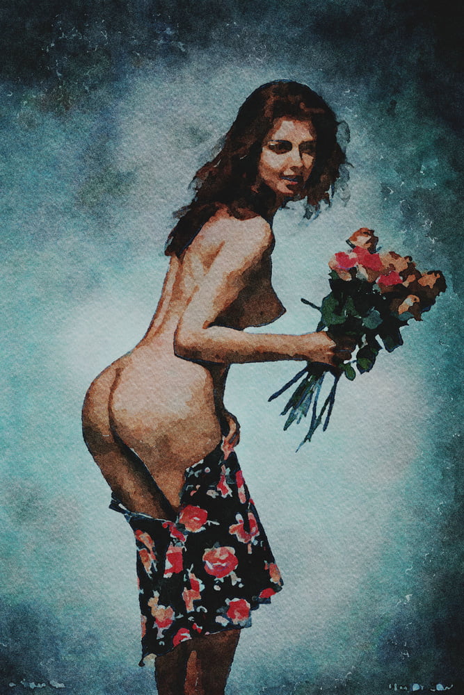 Erotic Digital Watercolor 61 #100031436