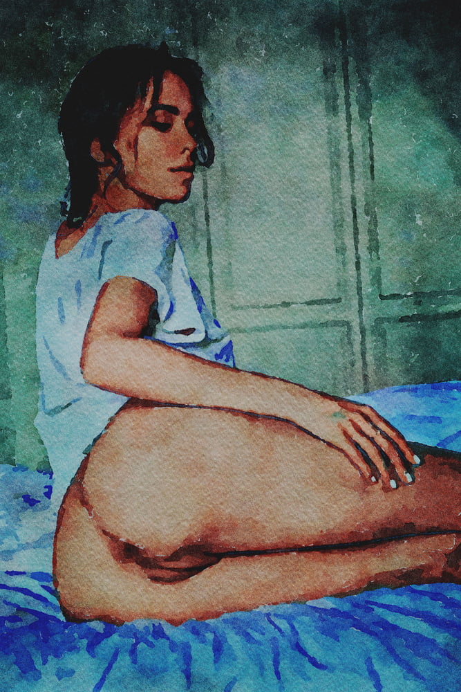 Erotic Digital Watercolor 61 #100031439