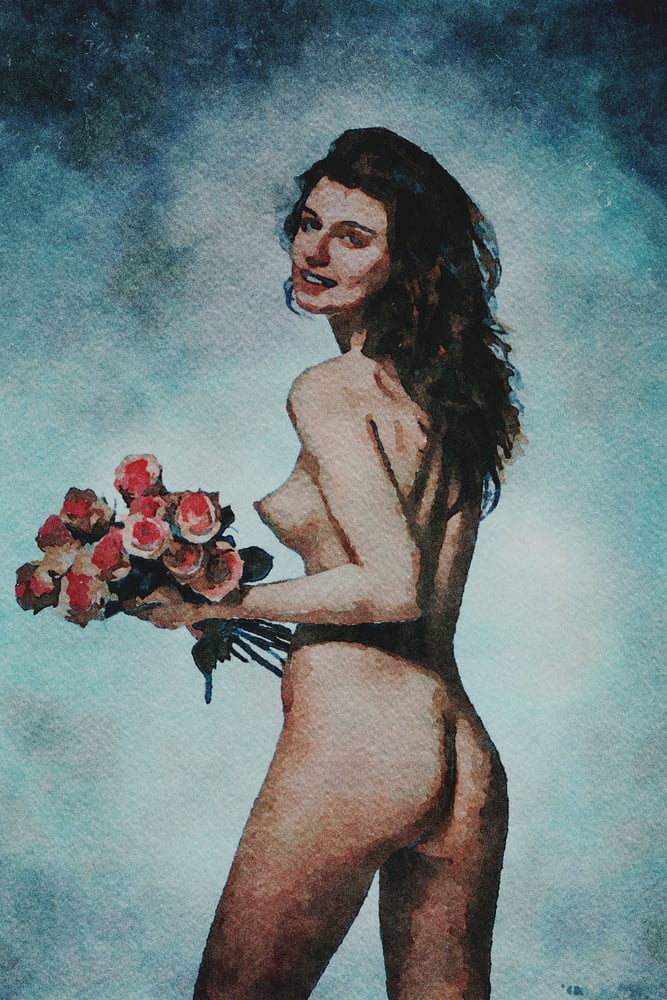 Erotic Digital Watercolor 61 #100031445