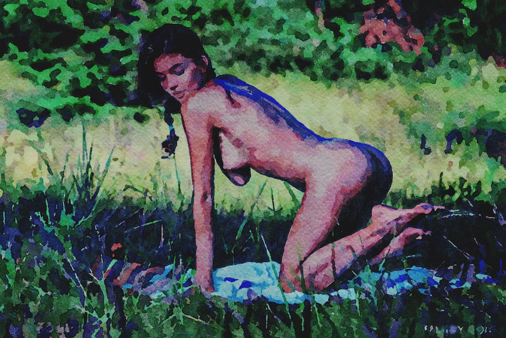 Erotic Digital Watercolor 61 #100031457