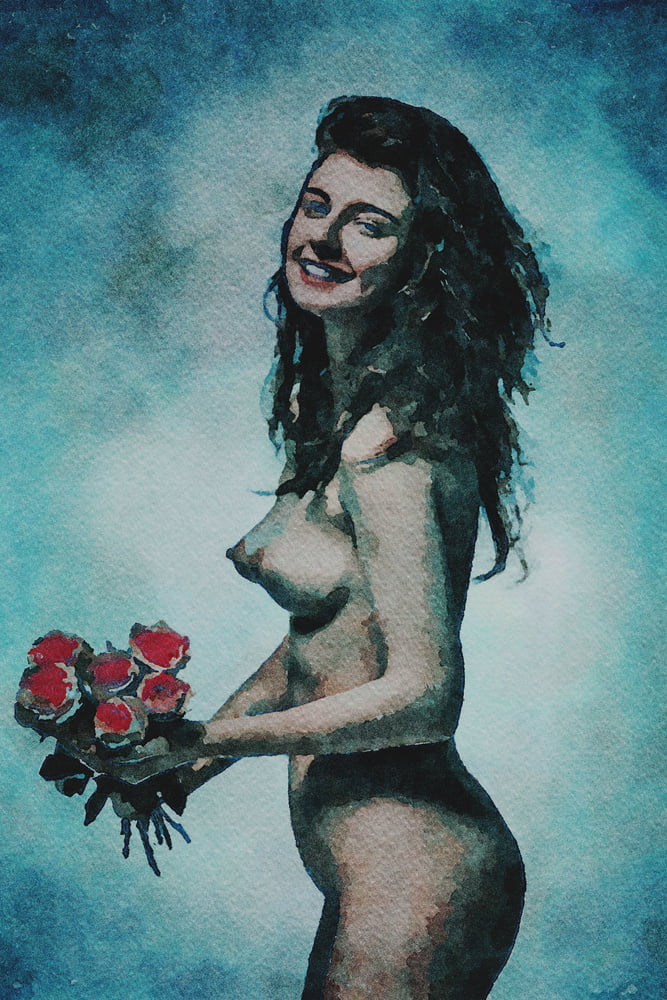 Erotic Digital Watercolor 61 #100031514