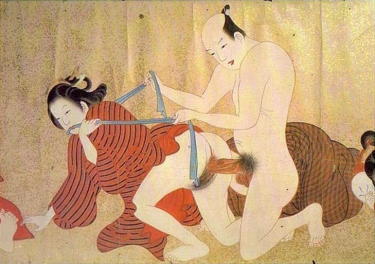 Erotico giapponese ukiyoe syunga
 #97673720
