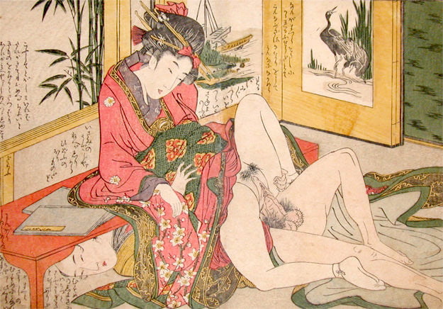 Erotico giapponese ukiyoe syunga
 #97673726