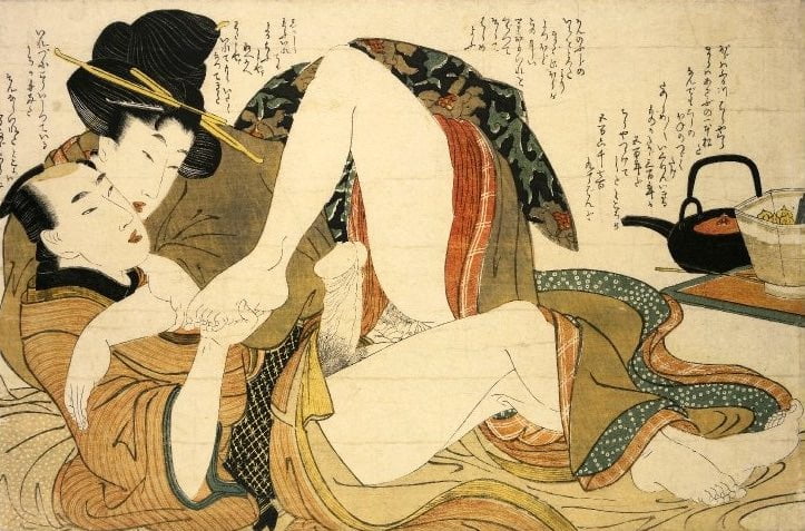 Erotico giapponese ukiyoe syunga
 #97673736