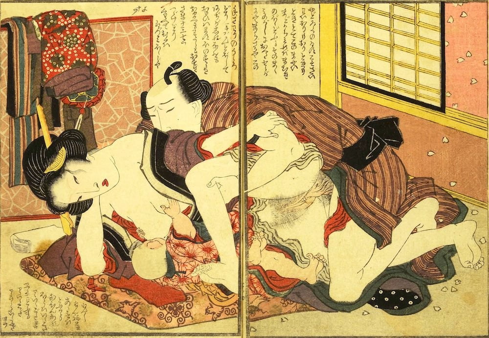 Erotic Japanese Ukiyoe Syunga 3894391