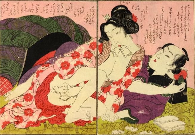 Erotic Japanese Ukiyoe Syunga 3894391