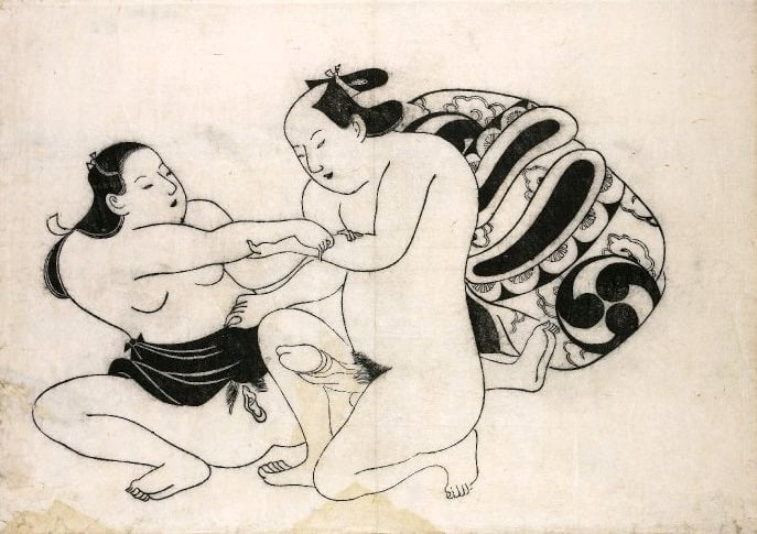 Erotic Japanese Ukiyoe Syunga 3894391