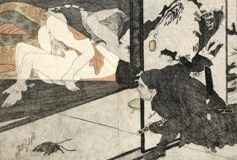 Erotic Japanese Ukiyoe Syunga 3894391