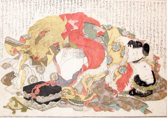 Erotic Japanese Ukiyoe Syunga 3894391