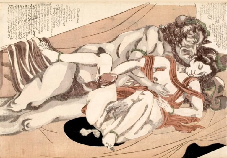 Erotic Japanese Ukiyoe Syunga 3894391