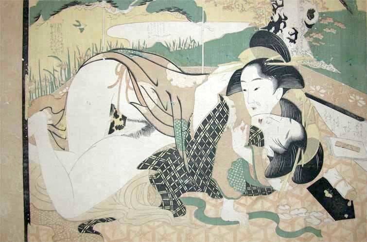 Erotico giapponese ukiyoe syunga
 #97673813