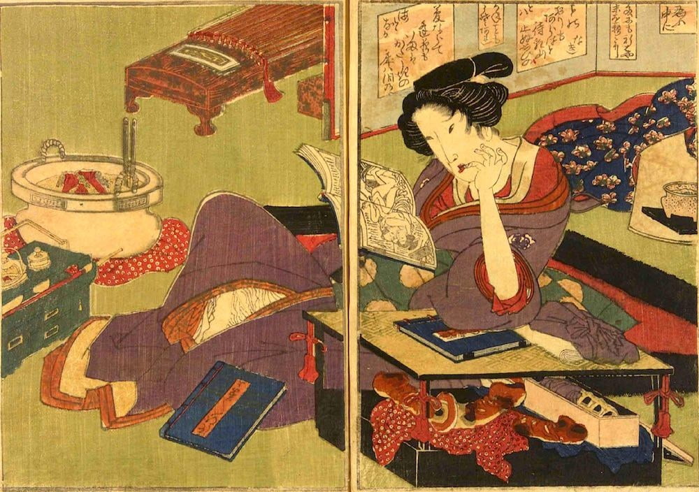 Erotico giapponese ukiyoe syunga
 #97673816