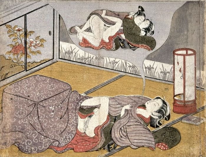 Erotic Japanese Ukiyoe Syunga 3894391