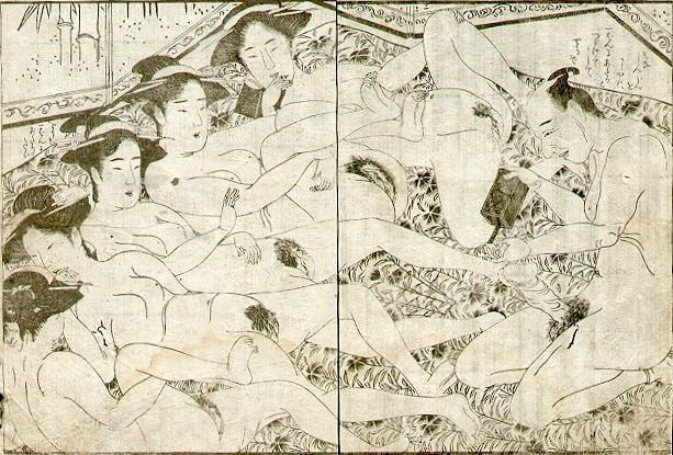 Erotische japanische ukiyoe syunga
 #97673823