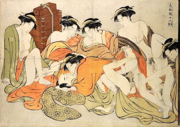 Erotic Japanese Ukiyoe Syunga 3894391