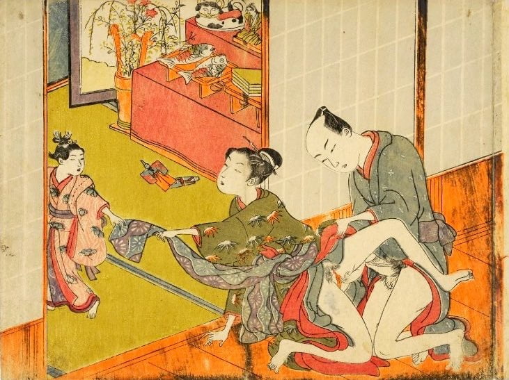 Erotico giapponese ukiyoe syunga
 #97673835