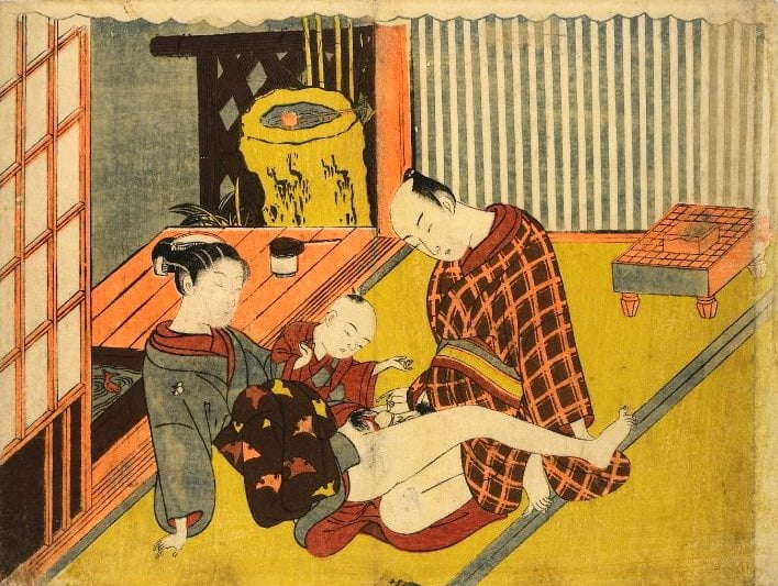 Erotic Japanese Ukiyoe Syunga 3894391