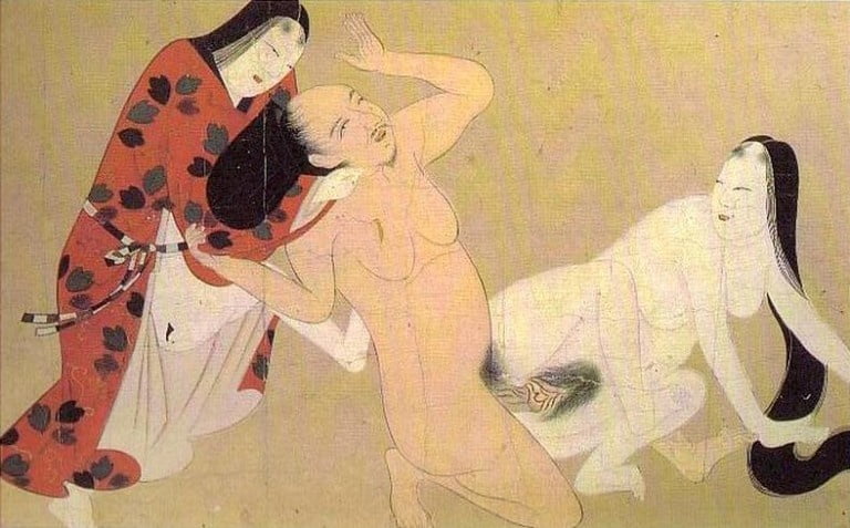 Erotico giapponese ukiyoe syunga
 #97673856