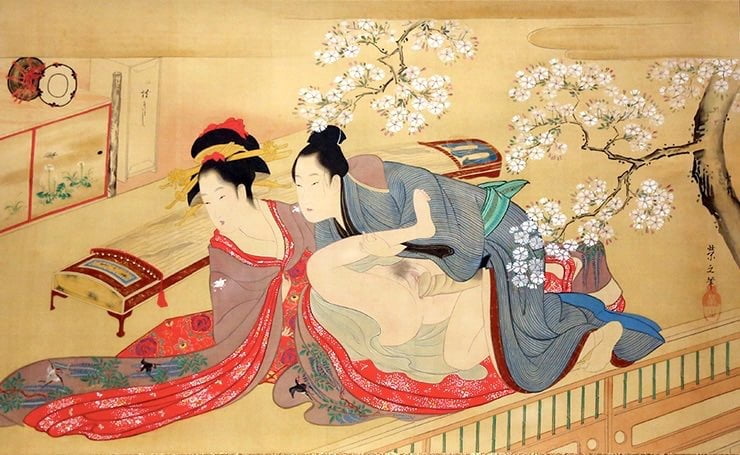 Erotic Japanese Ukiyoe Syunga 3894391