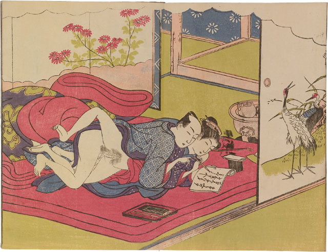 erotic japanese ukiyoe syunga #97673986