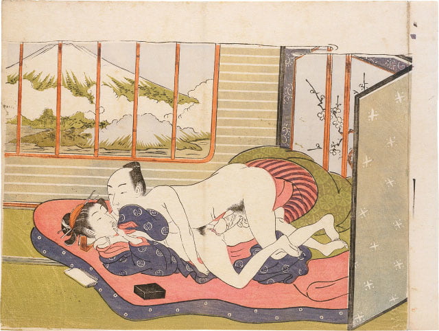 erotic japanese ukiyoe syunga #97674015