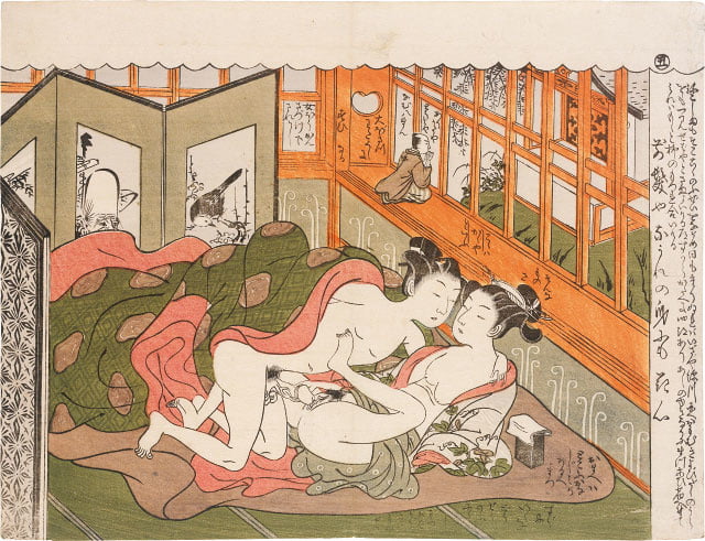 Erotico giapponese ukiyoe syunga
 #97674021
