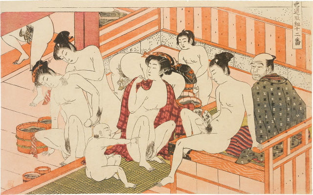 Erotico giapponese ukiyoe syunga
 #97674023