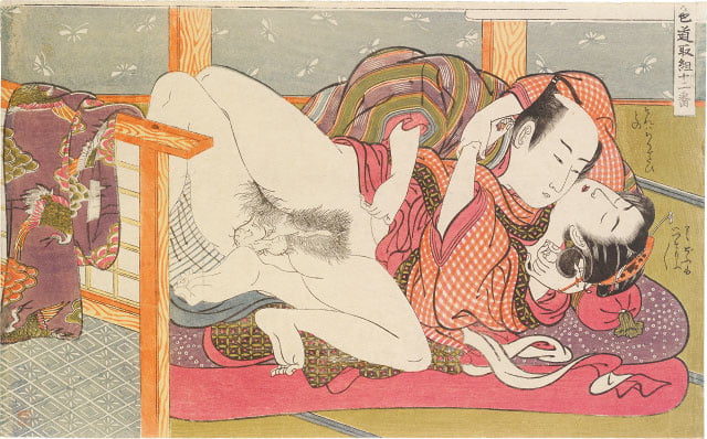 Erotico giapponese ukiyoe syunga
 #97674026
