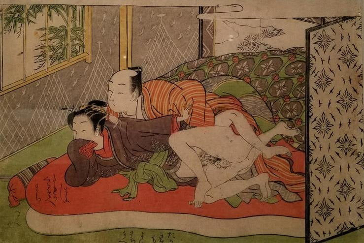 Erotico giapponese ukiyoe syunga
 #97674156