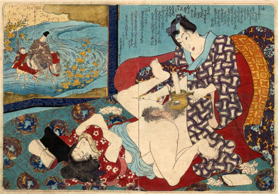 Erotische japanische ukiyoe syunga
 #97674287