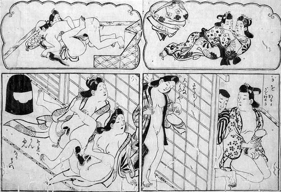 Erotico giapponese ukiyoe syunga
 #97674305