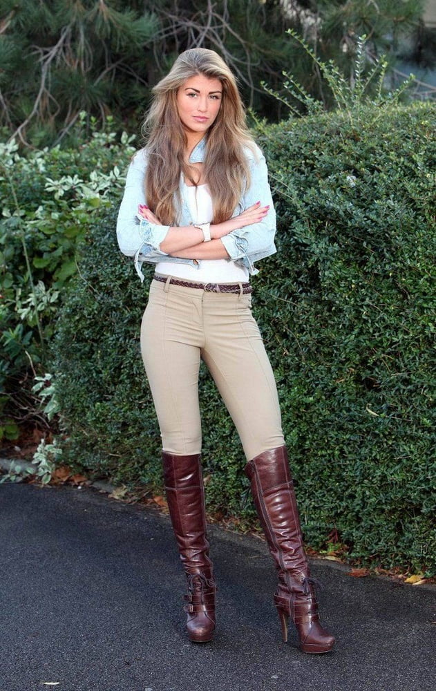 Female Celebrity Boots &amp; Leather - Amy Willerton #97807766
