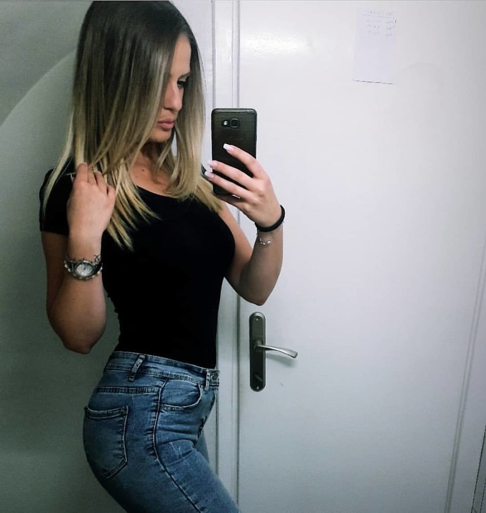 Serbian blonde whore girl big natural tits Jelena Stankovic #100154513
