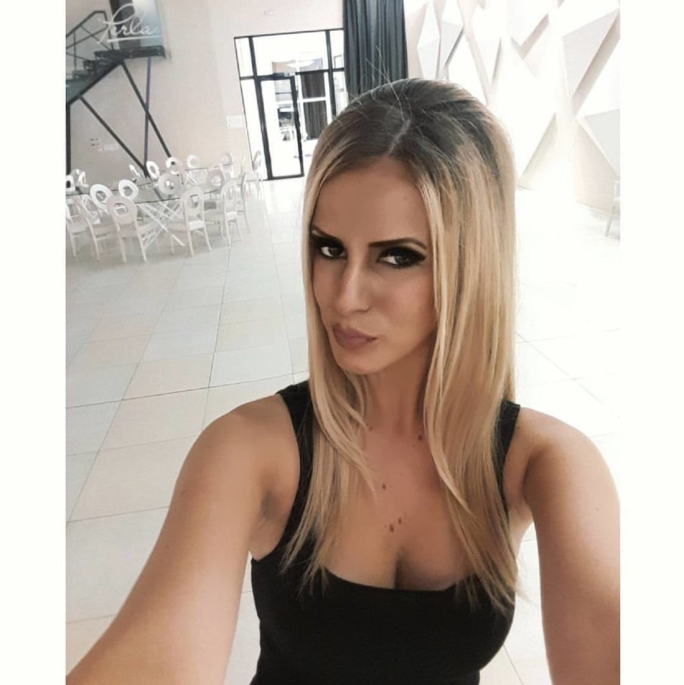 Serbian blonde whore girl big natural tits Jelena Stankovic #100154517