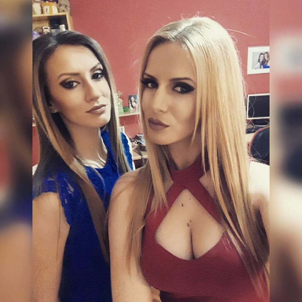 Serbian blonde whore girl big natural tits Jelena Stankovic #100154533