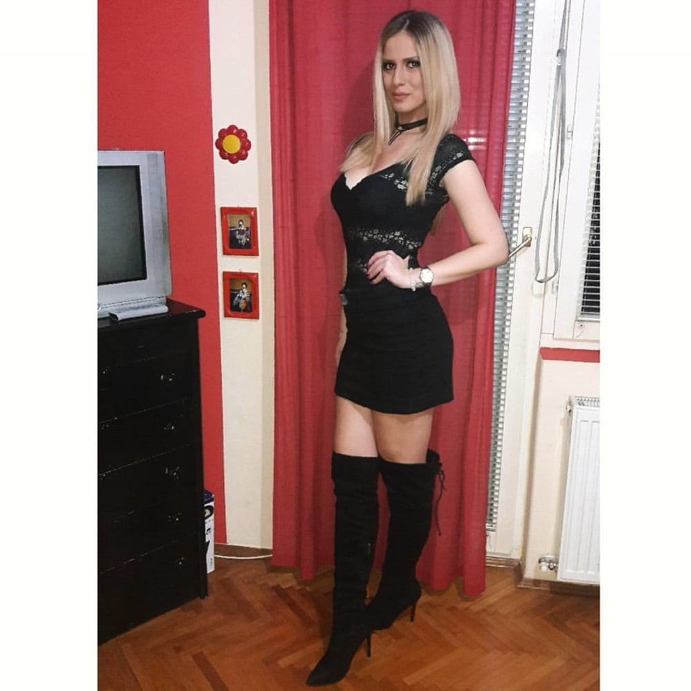 Serbian blonde whore girl big natural tits Jelena Stankovic #100154603