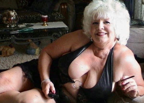 Smoking Blonde SEXY BBW Granny #106025399