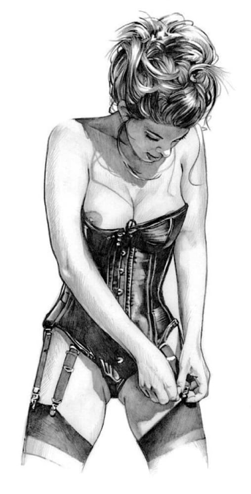 Black &amp; White Erotic Art - 6 #105364813