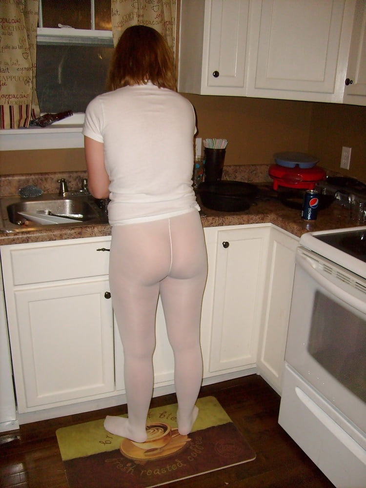 Hot pantyhose in the kitchen #103179031