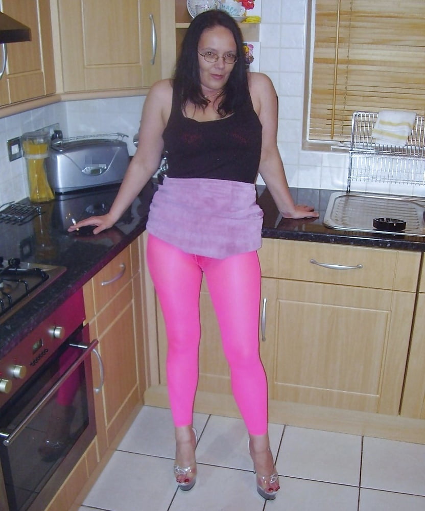 Hot pantyhose in the kitchen #103179045