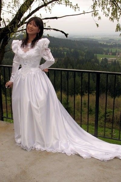 絹のような結婚式の花嫁のガウンとドレス 1
 #103387848