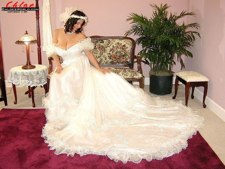 Seidige Hochzeit Braut Kleider & Kleider 1
 #103388763