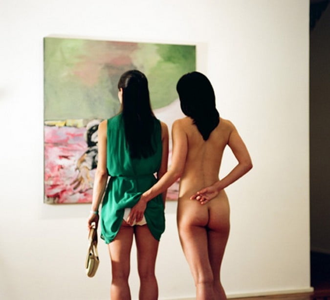 naked in a museum #105771405